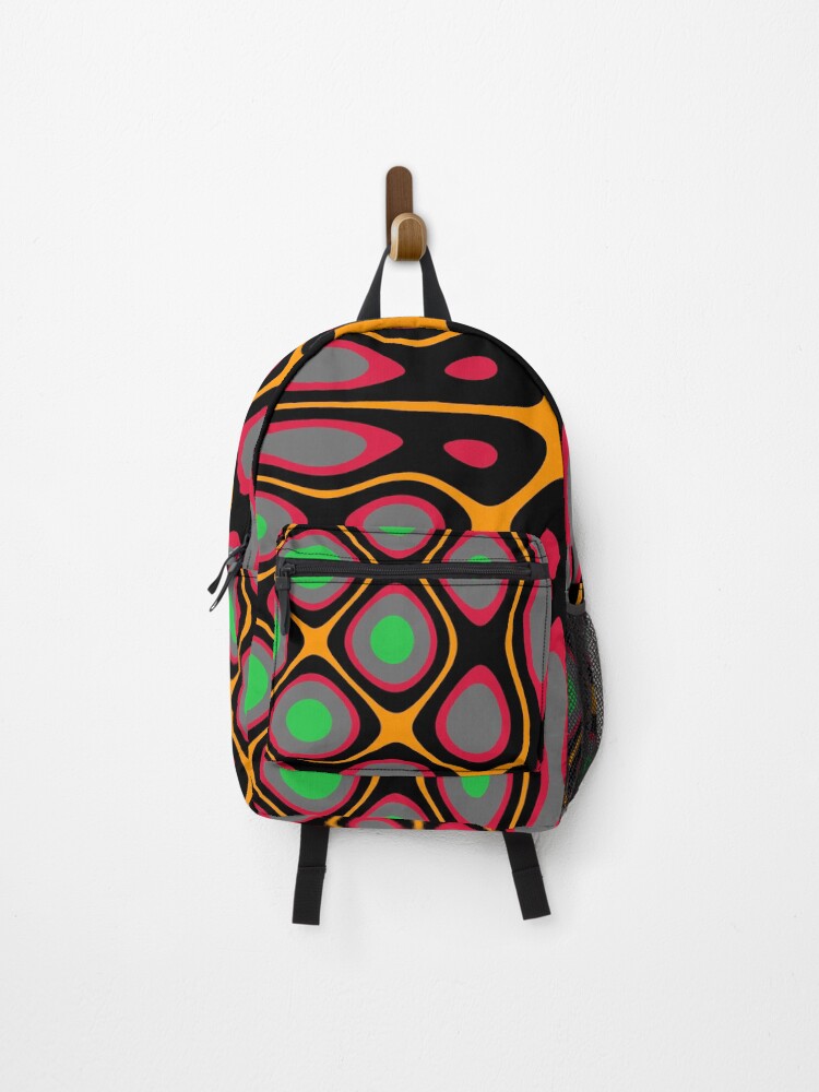Thumbnail 1 of 3, Backpack, "Higher Power" Algorithmic Art designed and sold by BeautyOfMath.