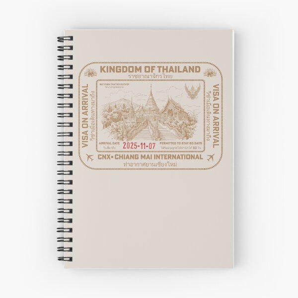 Item preview, Passport Stamp - Chiang Mai, Thailand designed and sold by travelwitheric.