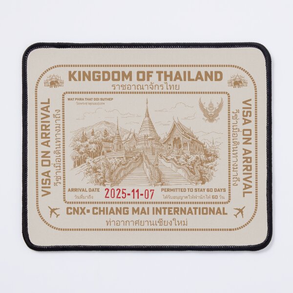 Item preview, Passport Stamp - Chiang Mai, Thailand designed and sold by travelwitheric.