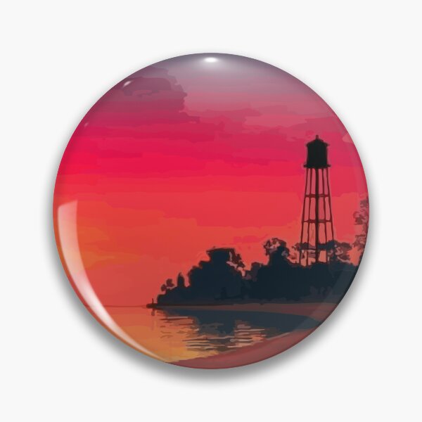 Item preview, Winnipeg Beach Sunset – Lake Winnipeg Retro Travel Art designed and sold by TuncGK.