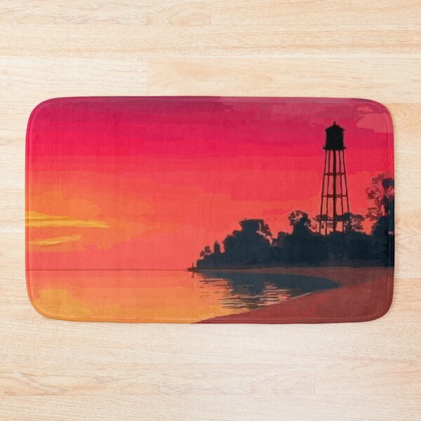 Item preview, Winnipeg Beach Sunset – Lake Winnipeg Retro Travel Art designed and sold by TuncGK.