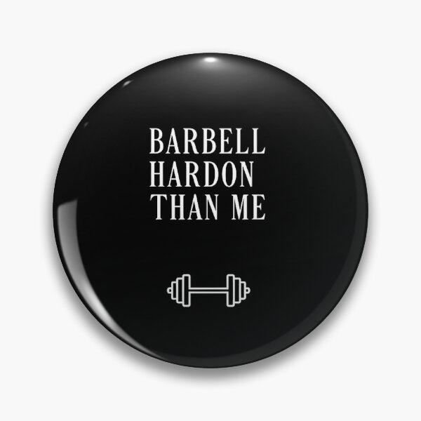 Item preview, Barbell Harder Than Me Minimalist Irony designed and sold by GymHeavy.