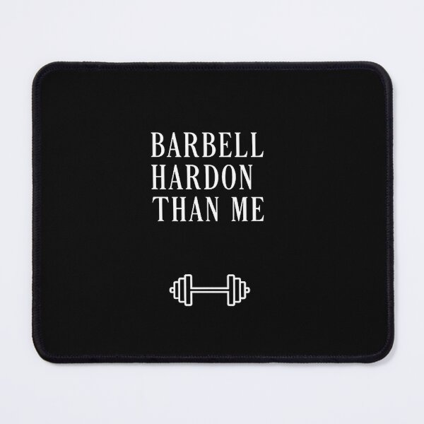 Item preview, Barbell Harder Than Me Minimalist Irony designed and sold by GymHeavy.