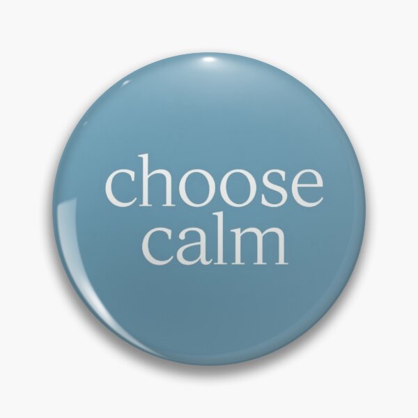 Item preview, Choose Calm – Minimalist Mindfulness Typography Design designed and sold by MimisCornerCo.
