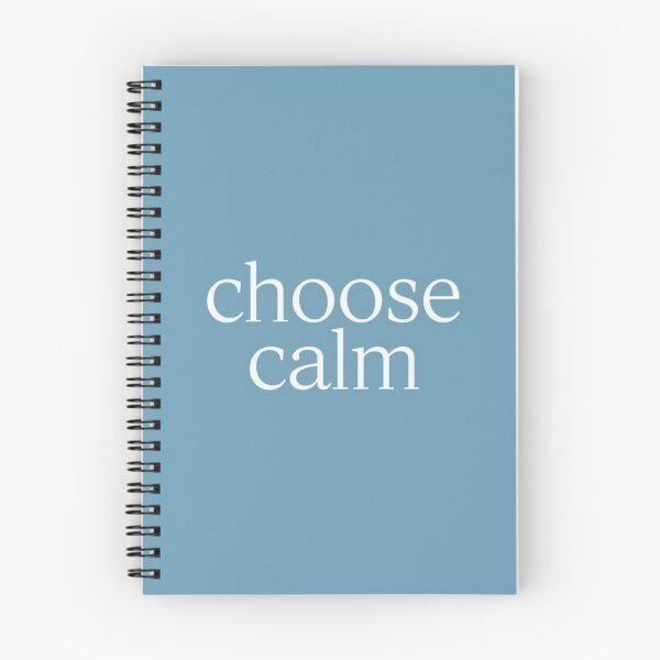 Item preview, Choose Calm – Minimalist Mindfulness Typography Design designed and sold by MimisCornerCo.
