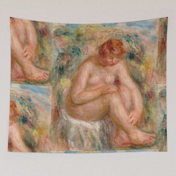 Item preview, Femme Nue Assise Vue De Trois Quarts Baigneuse by Pierre-Auguste Renoir: Impressionist Nude Poster designed and sold by artofuniverse.