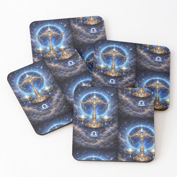 Item preview, Luxury Libra Zodiac Sign – Celestial Libra Scales Astrology Art designed and sold by Bonitivity Zodiacs.