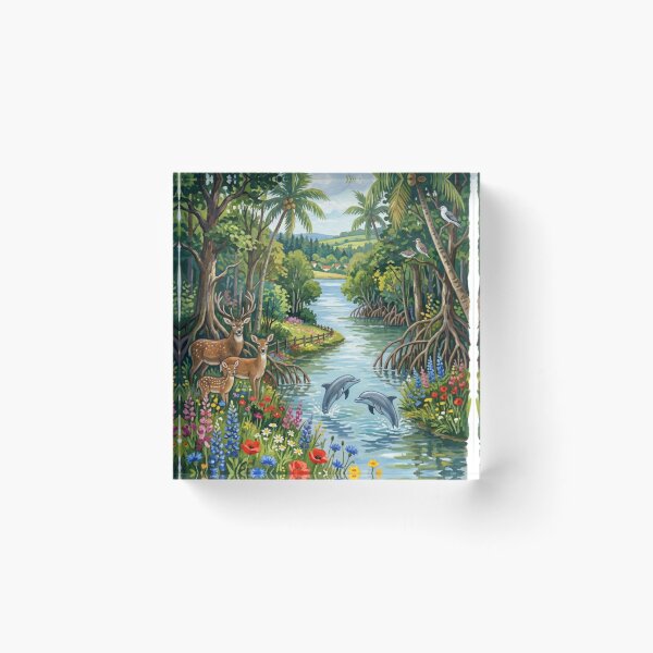 Item preview, Natural mangrove forest view designed and sold by PP&RAINBOW SHOP.