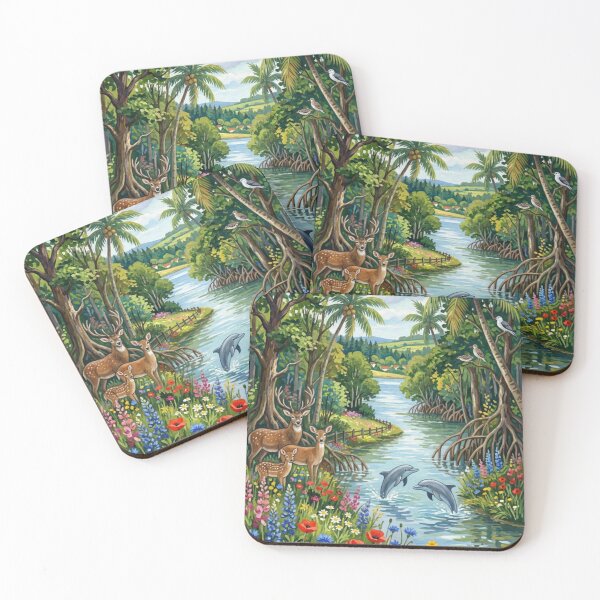 Item preview, Natural mangrove forest view designed and sold by PP&RAINBOW SHOP.