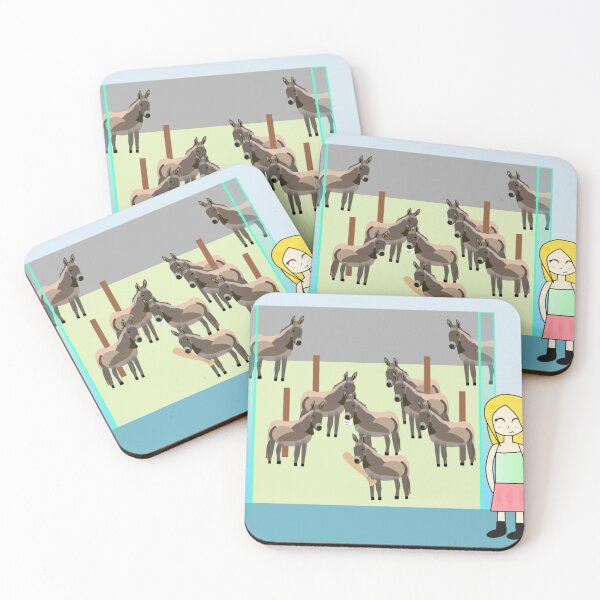 Item preview, Donkey's Playing Baseball designed and sold by GooglyEyes-.
