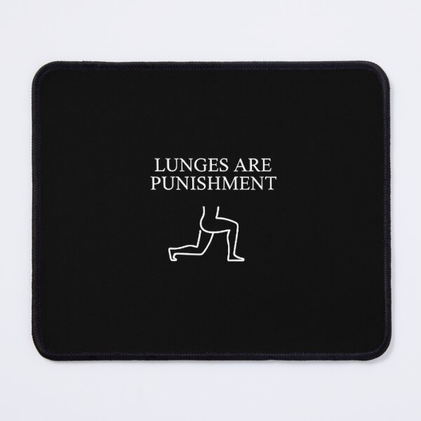 Item preview, Lunges Are Punishment Funny Leg Day Quote designed and sold by GymHeavy.