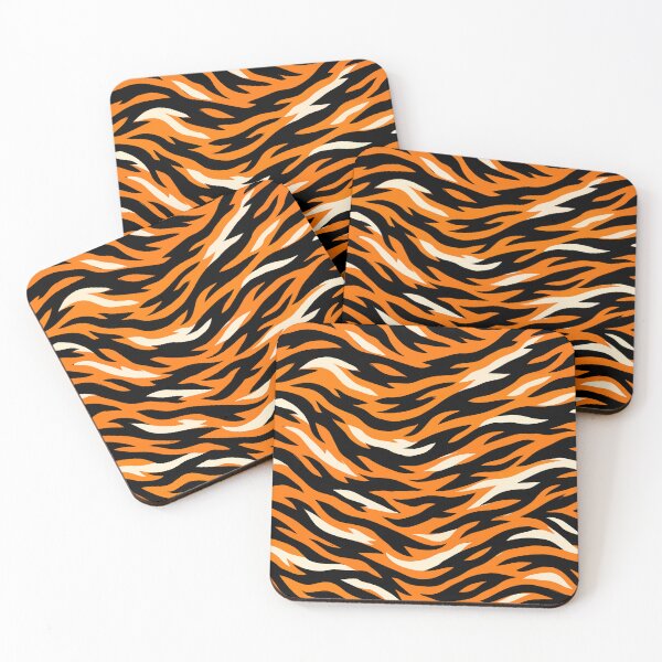 Item preview, Tiger Bold Stripe Jungle Fur Pattern designed and sold by WildlifeInc.