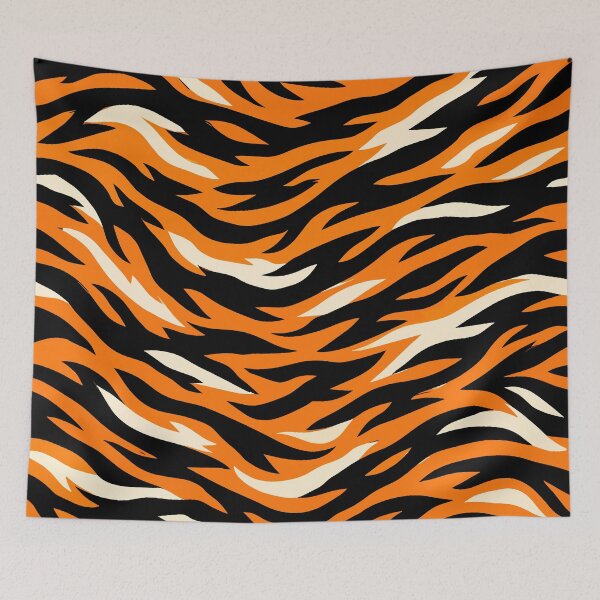 Item preview, Tiger Bold Stripe Jungle Fur Pattern designed and sold by WildlifeInc.