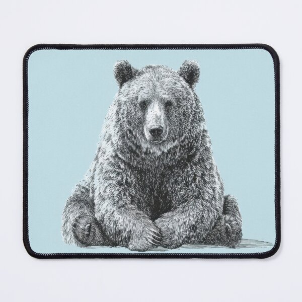 Item preview, Bear on light blue background designed and sold by anytka.