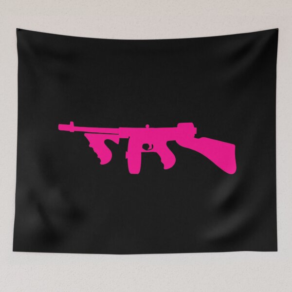 Item preview, Pink Tommy Gun Silhouette designed and sold by UNK-Fatigues.