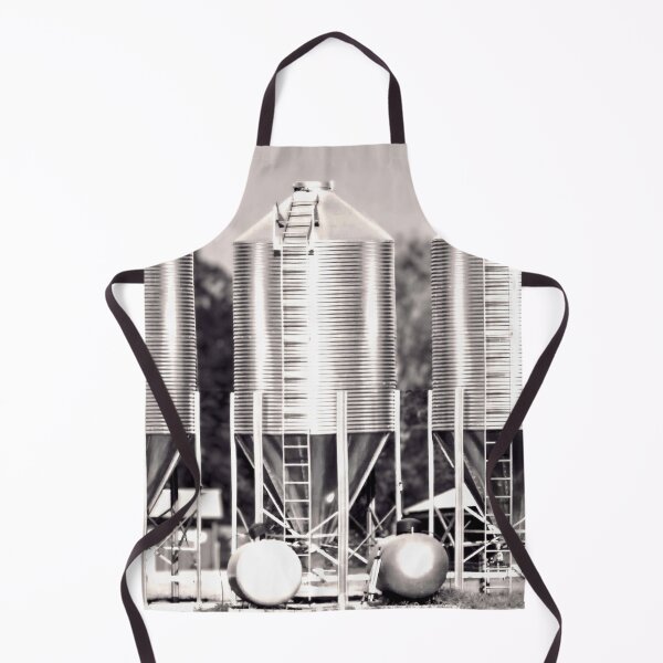 Item preview, Three Metal Silos in Black and White designed and sold by Stacey's unpromised.