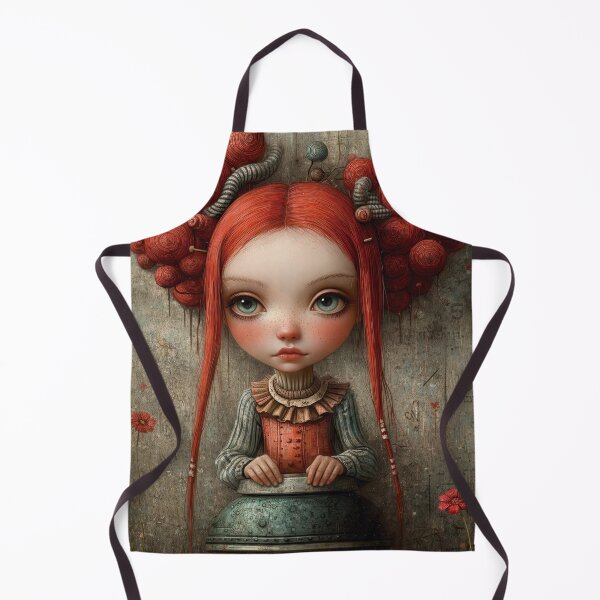 Item preview, The Girl Who Grew Thoughts. Pop Surrealism Art inspired by Mark Ryden. Lowbrow art.. designed and sold by Piagor.