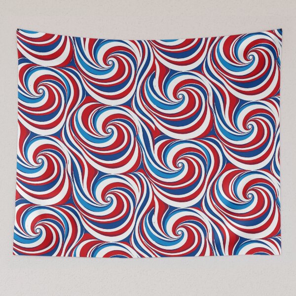 Item preview, Red White Blue Swirl Pattern American Pride designed and sold by American Spirit.