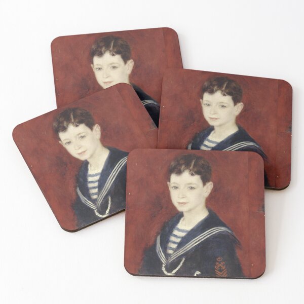 Item preview, Fernand Halphen As a Boy by Pierre-Auguste Renoir: Impressionist Portrait Poster designed and sold by artofuniverse.