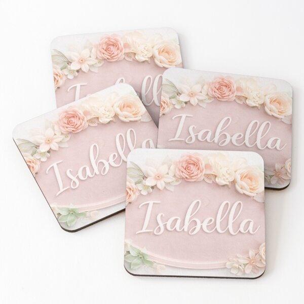 Item preview, Personalized Baby Name Sign | Floral Nursery Wall Decor | Custom Baby girl Name Sign | Blush Pink Nursery Decor | Flower Name Plaque | Baby Shower Gift designed and sold by ArtByKapil.