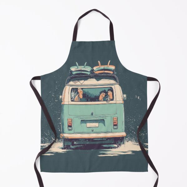 Item preview, Surfers driving in a blue van designed and sold by anytka.