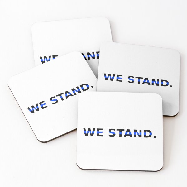 Item preview, We Stand Mini - Thin Blue Line Design | Police & Emergency Services | Solidarity & Respect designed and sold by Lineforge by BehrfectMoments.