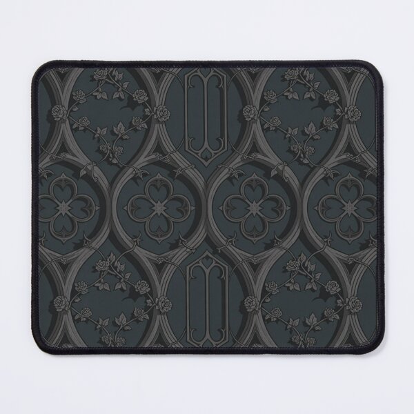 Item preview, Gothic Architecture Seamless Pattern | Dark Grey Rose Vine Arches Ornate designed and sold by Midnight Veil Designs.