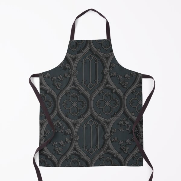 Item preview, Gothic Architecture Seamless Pattern | Dark Grey Rose Vine Arches Ornate designed and sold by Midnight Veil Designs.