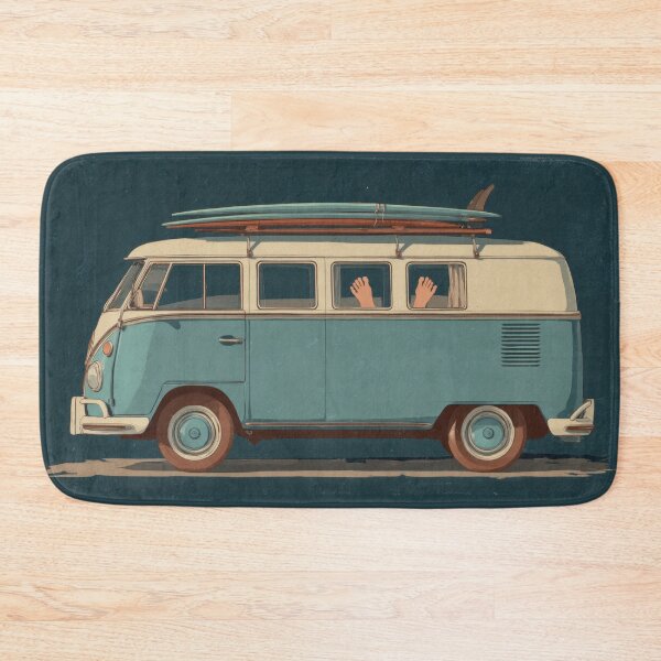 Item preview, Classic van with surfboards on top designed and sold by anytka.