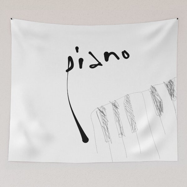 Item preview, Simple Piano Keyboard Sketch - Art Poster designed and sold by Red Onion.