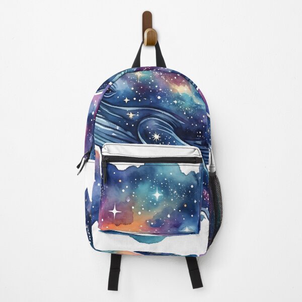 Item preview, Dreamy Watercolor Space Whale Galaxy Sticker designed and sold by Strip to Stick.