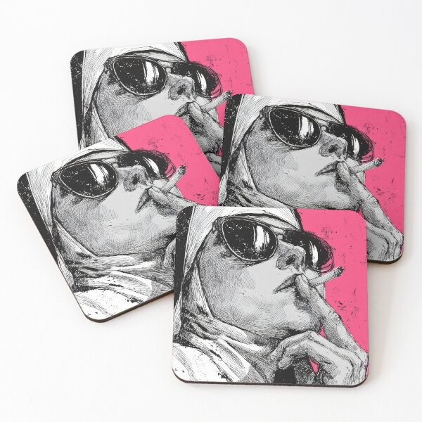 Item preview, Nun in shades smokes a cig designed and sold by anytka.