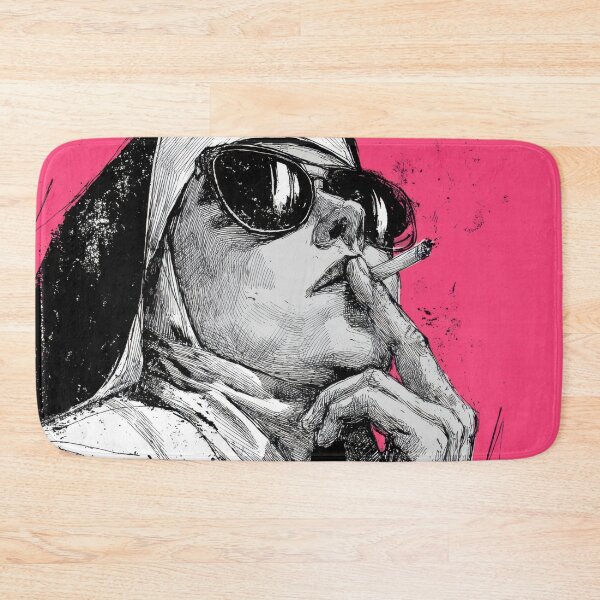 Item preview, Nun in shades smokes a cig designed and sold by anytka.