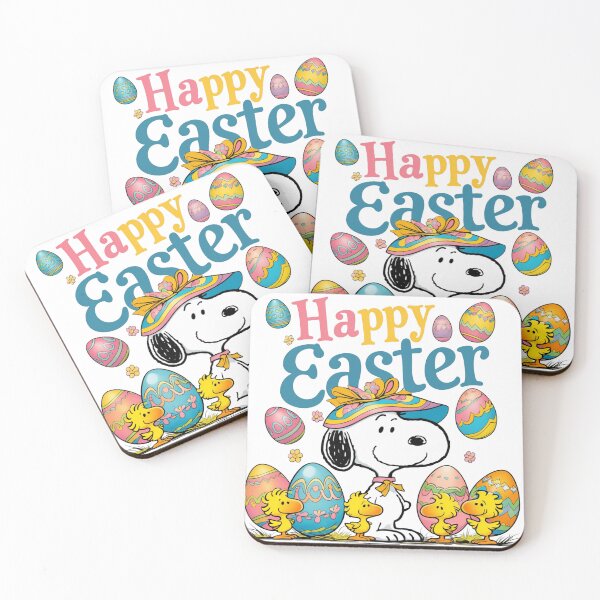 Artikelvorschau, Frohe Ostern, süßer Snoopy mit Ostereiern entworfen und verkauft von nicnacc.