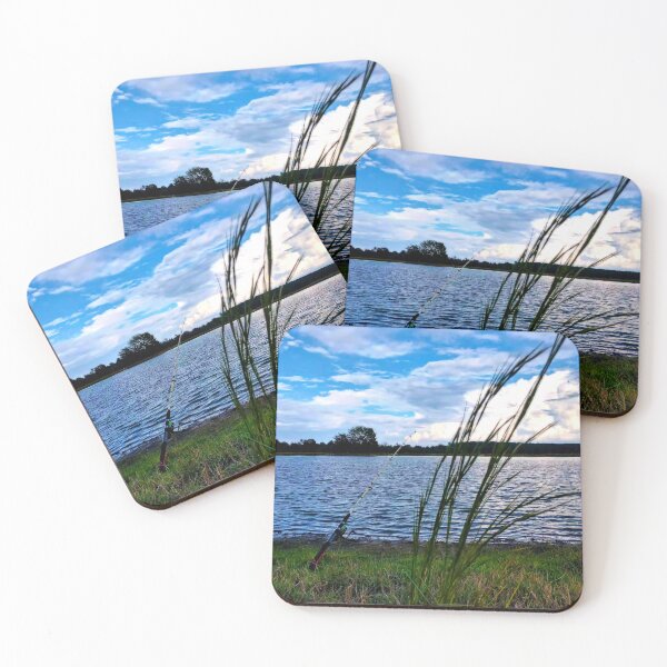Item preview, Serene Lakeside Fishing Scene designed and sold by Stacey's unpromised.