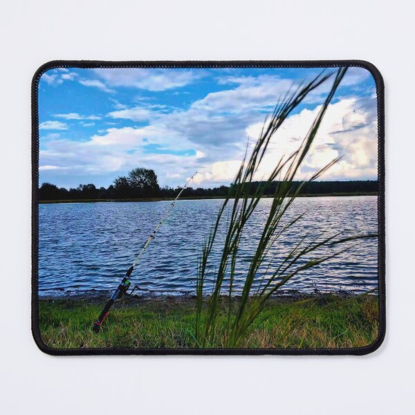Item preview, Serene Lakeside Fishing Scene designed and sold by Stacey's unpromised.