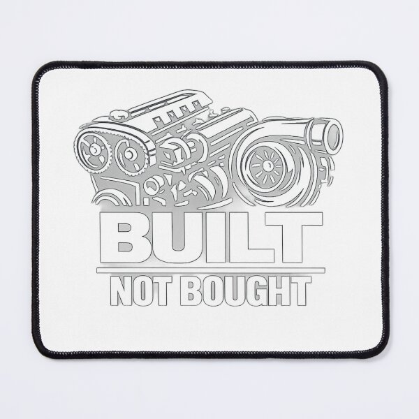 Item preview, Built Not Bought Engine Design | Turbo Car Mechanic T-Shirt | JDM Car Enthusiast Gift designed and sold by Shopchid.