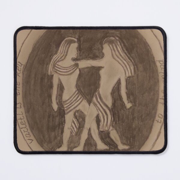 Item preview, Gemini Zodiac Pencil Drawing – Symbol of Mind and Versatility designed and sold by ManiPopi998877.