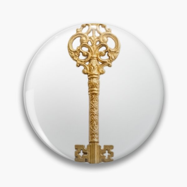 Item preview, Vintage Golden Skeleton Key Illustration designed and sold by Lovely Elen.