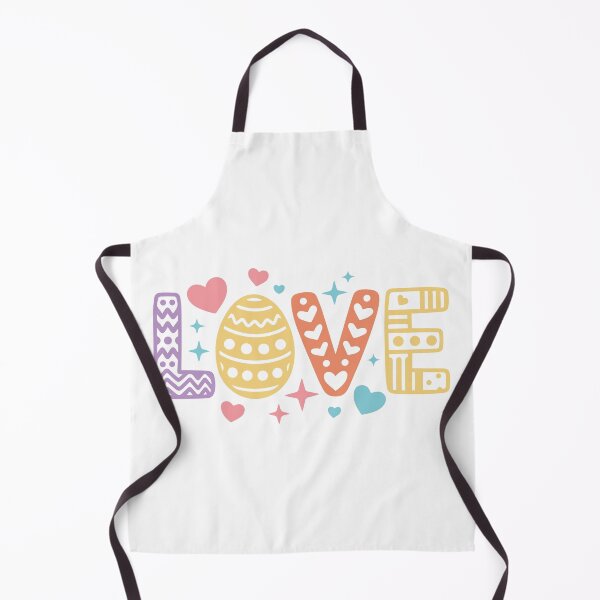 Item preview, Easter Love Decorative Lettering with Easter Egg Hearts and Sparkles designed and sold by QuietBloom80.