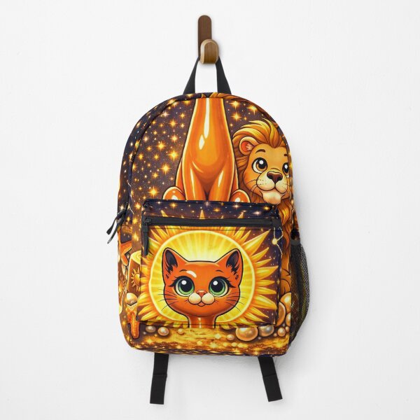 Item preview, Leo Zodiac Long Neck Cat Celestial Lion Astrology Art designed and sold by chihuahuashower.