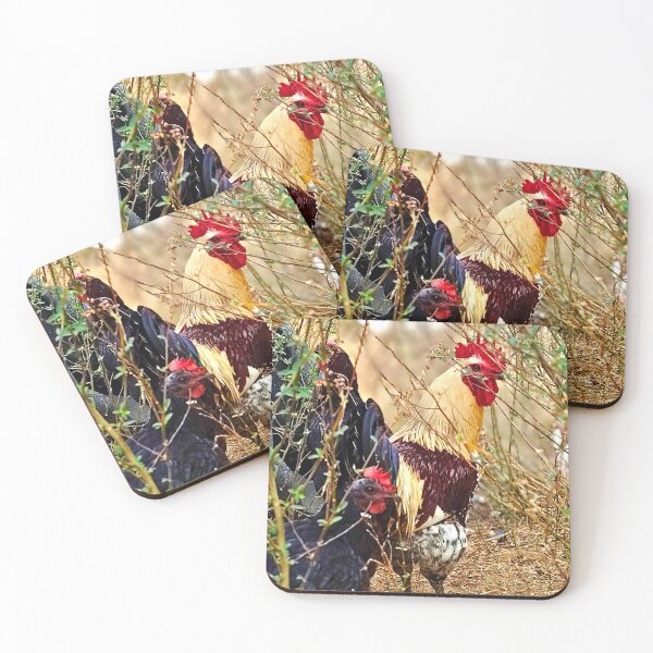 Item preview, Rooster and Hen in the Bushes designed and sold by Stacey's unpromised.