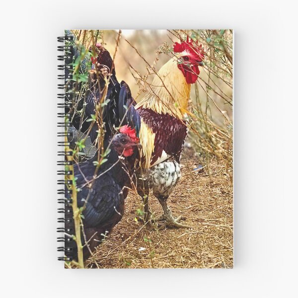 Item preview, Rooster and Hen in the Bushes designed and sold by Stacey's unpromised.
