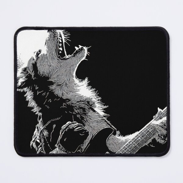 Item preview, Wolf jamming on guitar at night designed and sold by anytka.