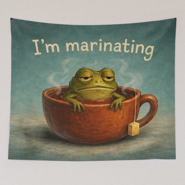 Item preview, Moody Frog Marinating designed and sold by PurrfectWhisper.
