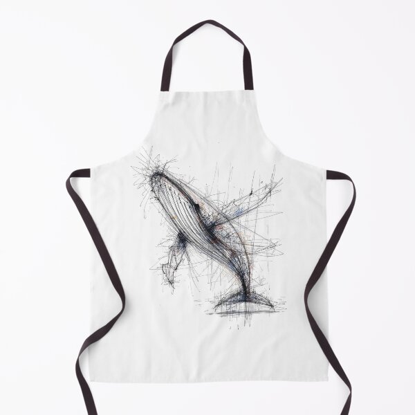 Item preview, Abstract Scribble Whale Breach designed and sold by Nordo Studio.