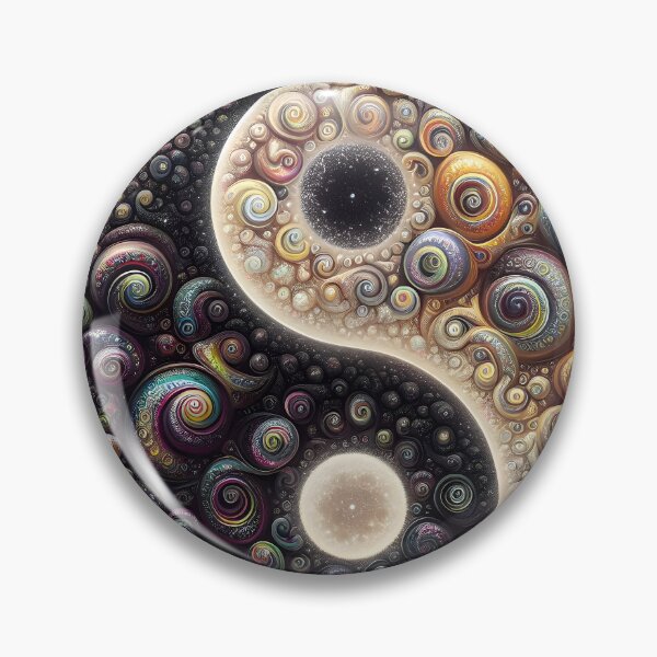 Item preview, Infinite Galactic Yin Yang Fractal designed and sold by Sybille-Yates.