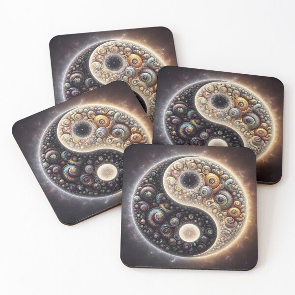 Item preview, Infinite Galactic Yin Yang Fractal designed and sold by Sybille-Yates.