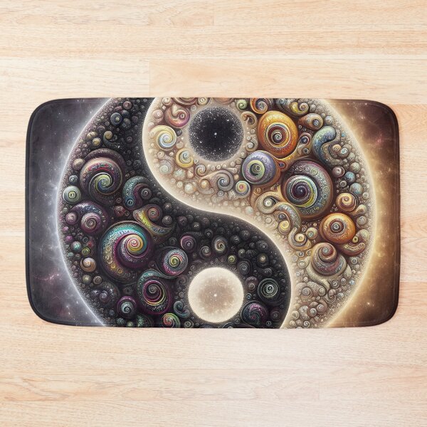 Item preview, Infinite Galactic Yin Yang Fractal designed and sold by Sybille-Yates.
