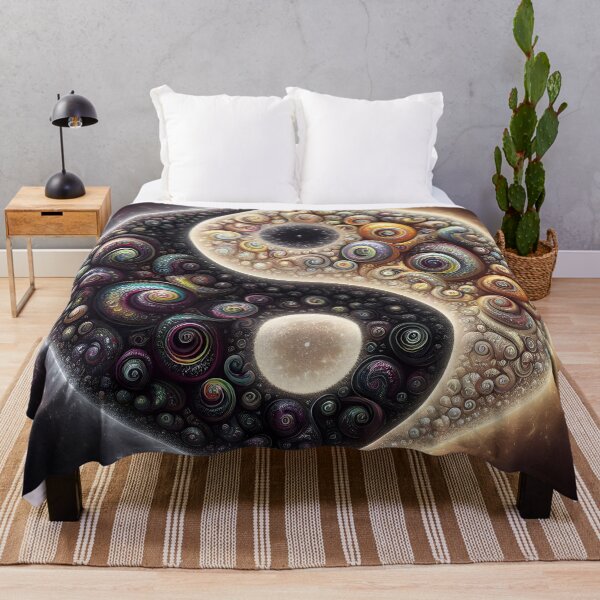 Item preview, Infinite Galactic Yin Yang Fractal designed and sold by Sybille-Yates.